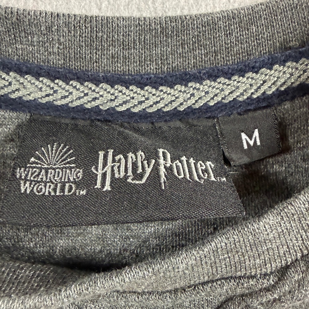 Harry Potter Sweatshirt Mens Medium Gray Ravenclaw Wit Beyond Measure Graphic - Picture 2 of 10